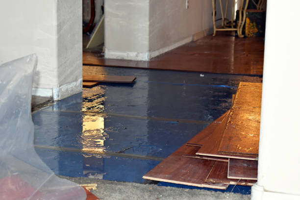 Professional Sewage Cleanup technician working in King, WI